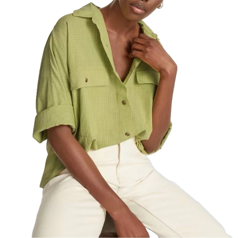 Everlane The Cotton Tourist Shirt Womens Small Pickled Plaid - Picture 1 of 9